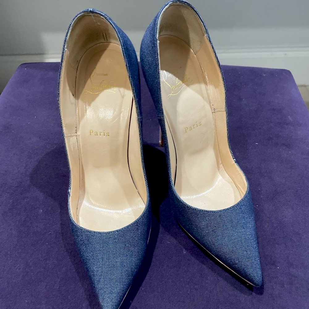 Christian Louboutin Blue/Light Pink…
